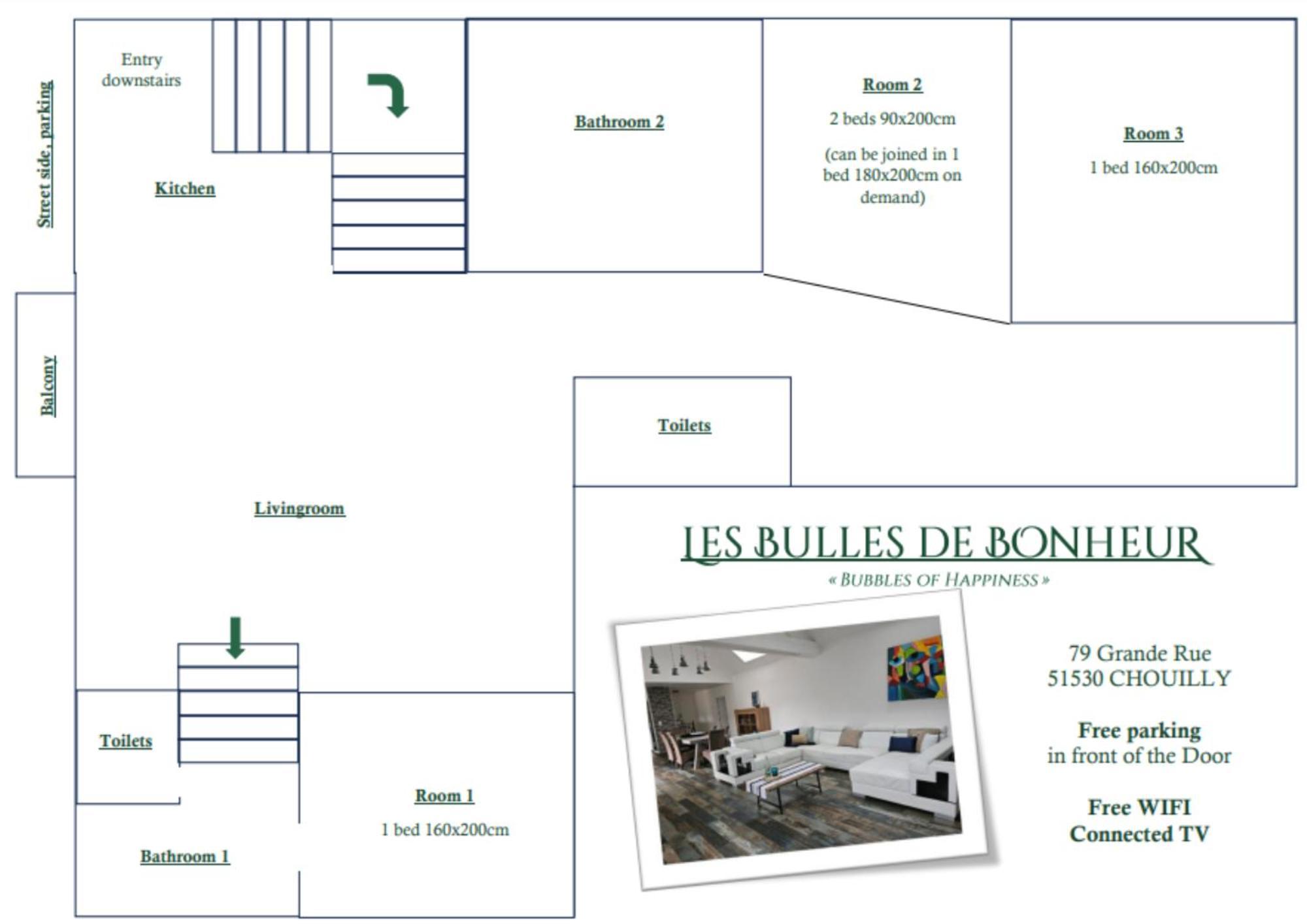ChouillyLes Bulles De Bonheur - Au Coeur Du Vignoble Champenois公寓 外观 照片